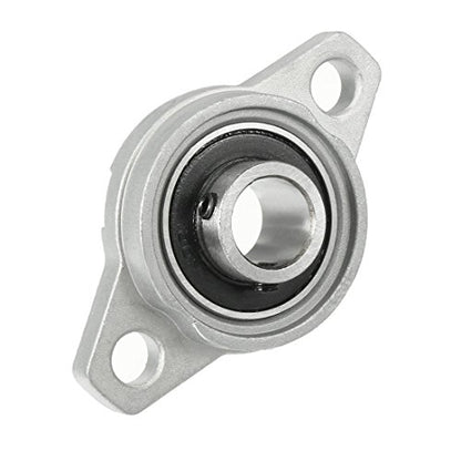 Pillow Block Bearing 4Pcs, 7/16" (12mm) ID Mounted Pillow Block Bearings, Zinc Alloy Steel Mounted Flange Bearing, Self Alignment, KFL001 - size: 7/16"(KFL001)