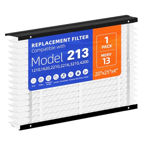 1 Pack 213 Replacement Filter,MERV 13,Compatible with AprilAire 213 Whole House Air Purifiers Models,1210,1620,2210,2216,3210,4200,HVAC Furnace Filter Replacement,20x25x4 Air Filter