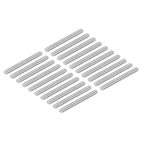 DMiotech 20 Pack M4 x 45mm Fully Threaded Rod 304 Stainless Steel Right Hand Threads Rod Bar Studs Clamps and U-Bolts - size: M4 x 45mm