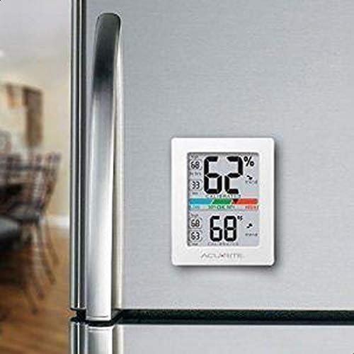 AcuRite Humidity Meter Hygrometer and Indoor Digital Thermometer with Temperature Gauge and Humidity Gauge,Room Thermometer Comfort Scale,3 x 2.5 Inches,White (01083M),(Pack of 12) - size: 3 x 2.5 Inches (Pack of 12)