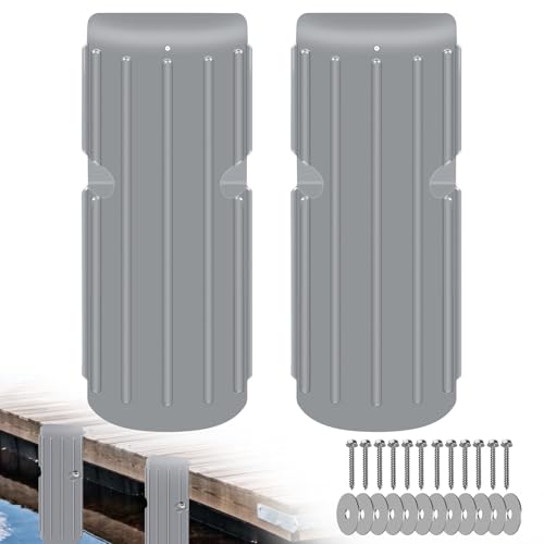 Dock Bumper Fender, Inflatable Protection - Heavy Duty Boat Dock Bumpers, Protect Docks & Ships from Damage Caused collisions - color: 2 Pack-Grey