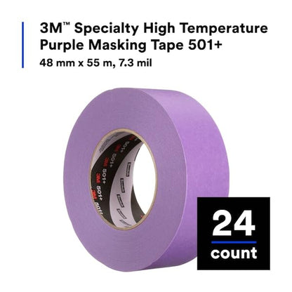 3M 501+ High Temperature Masking Tape, Purple, 1.89 in x 2.15 in