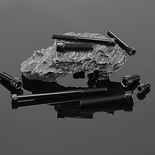 1/4-20 x 2 Socket Head Cap Screws Bolts, 10Pcs 304 Stainless Steel 18-8, Allen Socket Hex Drive, Full Thread, Black Oxide by SG TZH(with Hex Spanner) - size: 1/4-20 x 2"