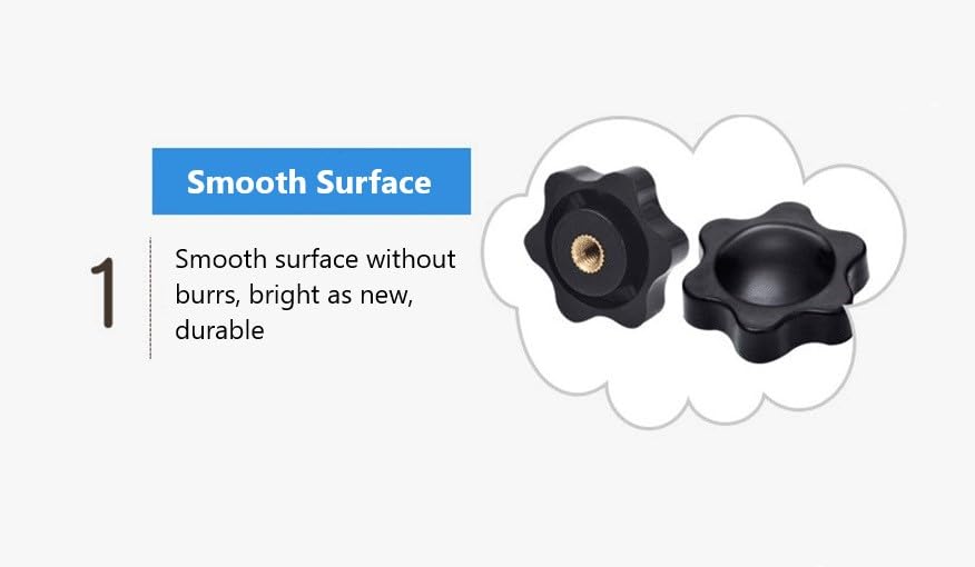 1pcs M10 Thru Hole Star Knobs Nuts for Lathes Mechanical Equipment Instrumentation and Pharmaceutical Industry Equipment Through Hole Knob Nut, Head Dia 40 - size: D40-M10