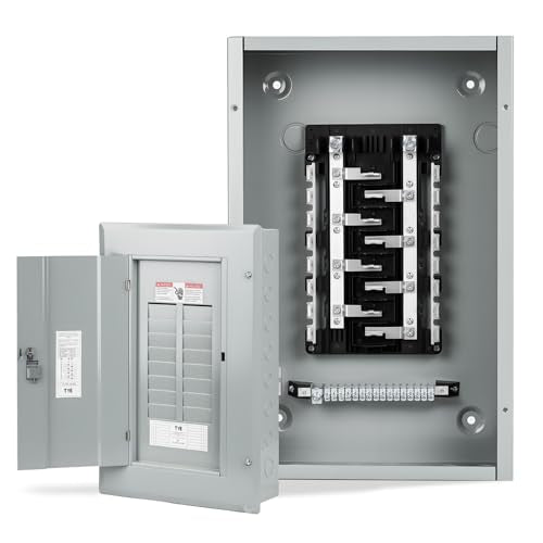 THQL Circuit Breaker Panels,16-Space, 125A Circuit Breaker Distribution Box, 120V/240V Circuit Breaker Electrical Enclosure,Indoor Main Lug Load Center - style: 16 SPACE