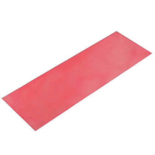 AggAuto Universal 40"x13" Car Grill Mesh 3x6mm Rhombic Hole Red - size: 3x6mm Rhombus - Red
