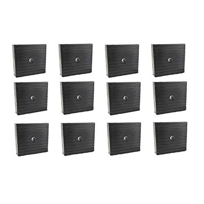 12 Pack Anti-Vibration Isolation Pads 4x4x1 for HVAC & Heavy Equipment