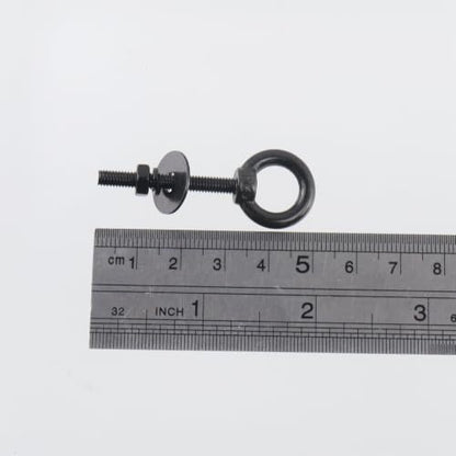 Antrader Lifting Shoulder Eye Bolts,M4 Eye Bolt,M4 x 30mm,Black,6 Sets - size: M4 x 30mm