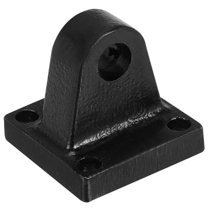 PATIKIL 45x45x46mm Air Cylinder Foot Flange Foot Flange Foot Flange Rod Pivot Clevis Pneumatic Mounting Bracket Rear Mount Parts, Black - size: 45x45x46mm