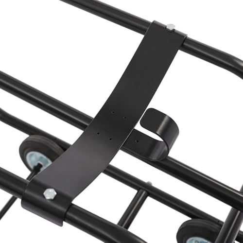 Drum Cradle with Wheels,660lbs Load Drum Dolly,55gal Movable Drum Rack - color: Black