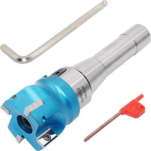 2 Inch Face Milling Cutter Aluminum 400R 50MM CNC End Milling Cutter Holder + R8-FMB22 Shank Face Shell Mill Arbor + 4pcs APKT1604 Carbide Inserts + 8mm Hexagon Wrench + T15 Wrench CNC Machine Tools - style: AL 400R 50-22 (1.968 Inch)