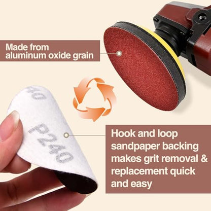 SPEEDWOX 100PCS Sanding Discs 3 Inch Hook and Loop Sandpaper 80/100/180/240/600/800/1000/1200/2000/3000 Grit Sander Disc Sanding for Sanders Drill Grinder Rotary Tools Attachment Woodworking - style: 80 to 3000 Grit