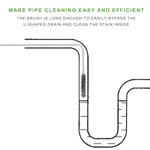CiaraQ11-Piece Black Tube & Pipe Cleaning Brush Set - color: Black+black, size: 8.0 Inch & 60 Inch