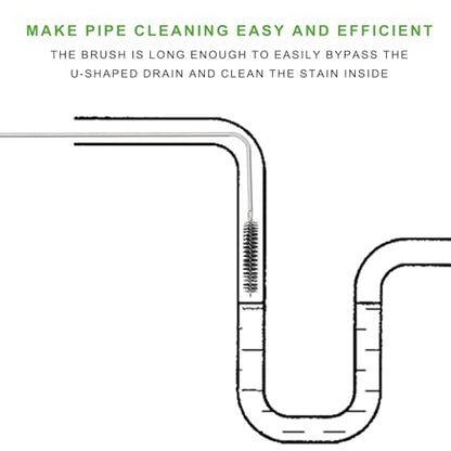 CiaraQ11-Piece Black Tube & Pipe Cleaning Brush Set - color: Black+black, size: 8.0 Inch & 60 Inch