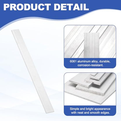 uxcell Square Aluminum Flat Bar with Gloves 0.12"x1.6"x14"/3x40x356mm - size: 0.12" x 1.6" x 14"/3 x 40 x 356mm