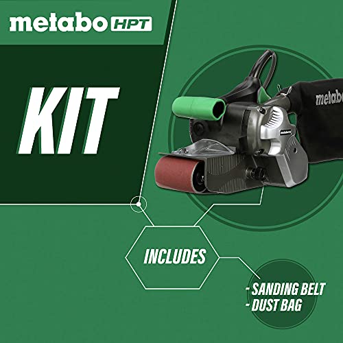 Metabo HPT Belt Sander | 3 x 21 Inch | For Woodworking | Variable Speed | 9.0 Amp Motor | Soft Grip | 5-Year Warranty | SB8V2 - style: Metabo HPT SB8V2