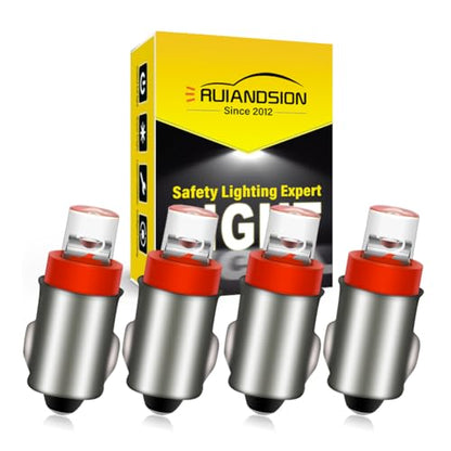 Ruiandsion BA7S 12V LED Bulb for Auto Cluster Warning Light – Red - color: Red