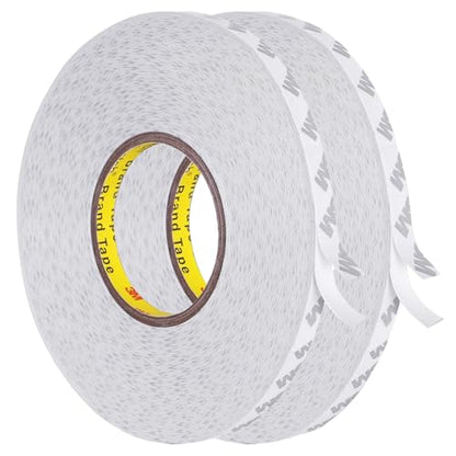 Double Sided Tape Heavy Duty, Super Strong Adhesive, 164ft x 0.39in, 2 Pack - size: 164FT (2 Pack)