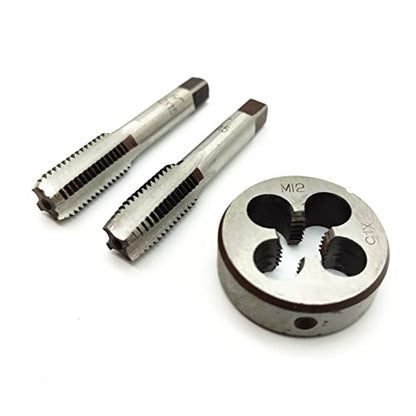 AtticZone M12 x 1.5 Metric Hand Thread Tap and Die Set, Right Hand - size: M12x1.5