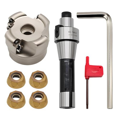 Face Mill Cutter Hard Alloy Inserts R8-FMB22 with Accessories