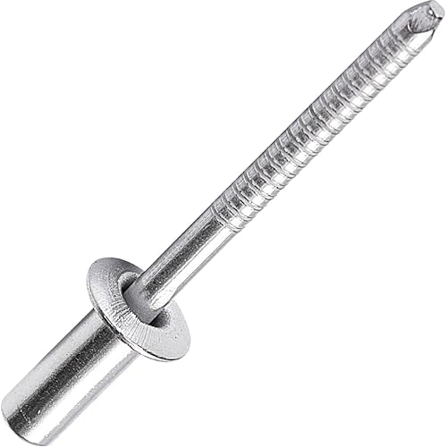 50Pcs Closed End Blind Rivets, 3/16" x1/2" - Stainless Steel Dome Head, Sealed Pop Rivets (4.8x12mm) - color: Stainless Steel, size: 3/16"x1/2"(4.8x12mm)