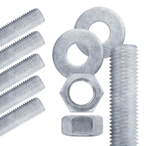 Conquest A307 Hot Dip Galvanized Threaded Rod 5/8"-11 x 18 - size: 5/8"-11 x 1.5'
