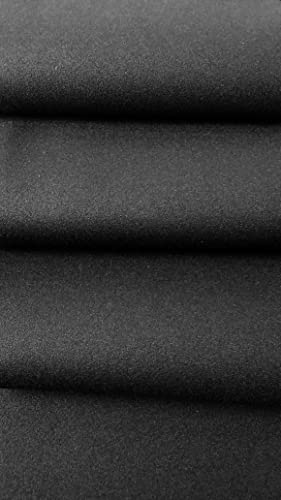 2mm Black Neoprene Fabric, Scuba Wetsuit Material, Fabric for Sewing, Thin Foam Rubber Sheet (Black, 2' x 4') - color: Black, size: 2 feet x 4 feet