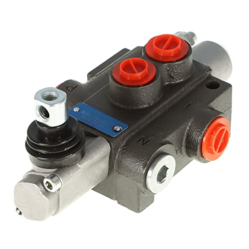 waltyotur Hydraulic Directional Control Valve, 1 Spool 11 GPM Hydraulic Loader Valve, BSPP Ports, 3600 PSI Directional Control Valve For Tractors Loaders Tanks
