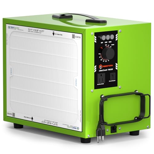 Abestorm Tabletop Dust Collector with Timer for Woodworking Shops - color: Green