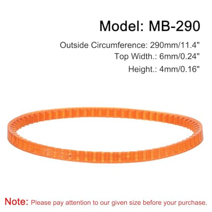uxcell 4pcs MB Series Standard Sewing Machine Belts MB-290, 290mm/11.4" Lo - size: MB-290