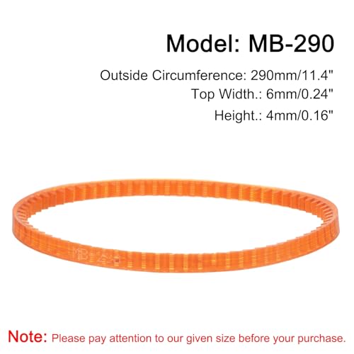 uxcell 4pcs MB Series Standard Sewing Machine Belts MB-290, 290mm/11.4" Lo - size: MB-290