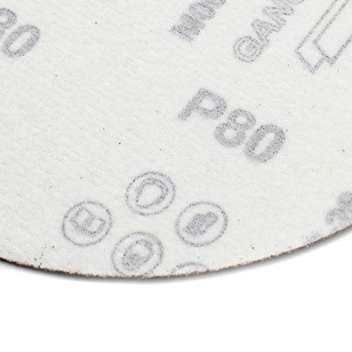Biaungdo 7-Inch Sandpapers Sand Discs, 80 Grit, 30 Pcs - style: 30 Pcs 7 Inch 80 Grit
