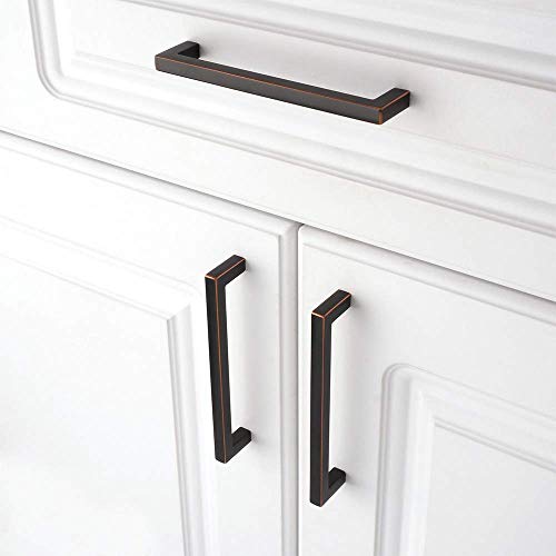 KOOFIZO 10 Pack 5 in Oil Rubbed Bronze Cabinet Pulls, Drawer Handles 1816 - color: Oil Rubbed Bronze, size: 5" CC - 10Pcs, style: Modern