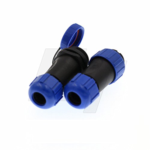 HangTon HE21 8 Pin Electrical Connector Circular Waterproof Aviation Quick Disconnect Cable Male Female Plug Socket Outdoor