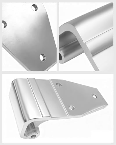 HS1802 S2624 Commercial Vehicle Three-Hole Door Hinge - 7.08x3.85x2.48in, Φ0.33, Heavy-Duty Steel, for Trucks & Buses - Durable & Precision-Made - size: HS18 3-hole