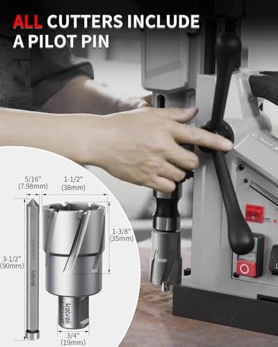 Kolvoii TCT Annular Cutter 1‑1/2" Diameter x 1‑3/8" Depth, Mag Drill Bit - size: 1-1/2" x 1-3/8"