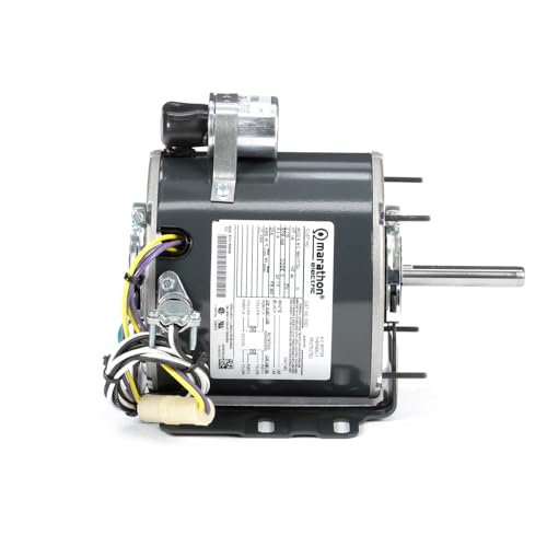 Marathon X301 48Y Frame Totally Enclosed 48A17T72 Unit Heater Motor 1/6 hp, 1625 RPM, 115 VAC, 1 Phase, 1 Speed, Ball Bearing, Permanent Split Capacitor, Resilient Ring Mount