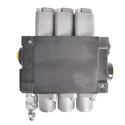 kimllier Hydraulic Valve 3 Spool 11GPM 3600PSI SAE Ports Double Acting - size: 3 Spool 11 GPM