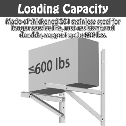 lukar Outdoor Mini Split Wall Mounting Bracket for 9000-36000 BTU Condenser