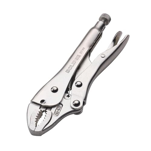 Eclipse Professional Tools E7WR 7 Inch Curved Jaw Locking Pliers with Wire Cutters (7" / 175mm) - size: 7-Inch