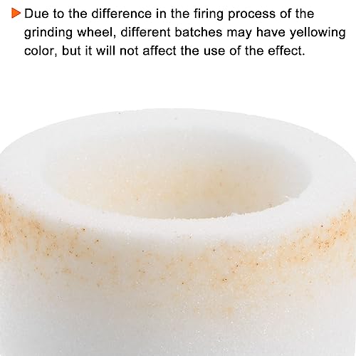 HARFINGTON Grinding Wheel 5 Inch 120 Grits Aluminum Oxide Cup Abrasive Wheels, White Corundum for Hardened Steel, Grinding Machine, White - size: 5 Inch, style: 120 Grits