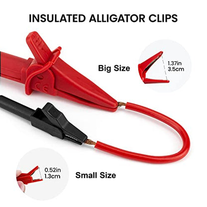 KAIWEETS KE2500 Insulation Resistance Tester Up to 200GΩ Pro Megohmmeter and KAIWEETS KET05 23PCS Multimeter Test Leads Kit with Replaceable Precision Probes Set