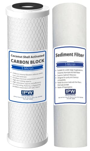 IPW Industries Inc - Compatible to PuroLine PL30C16 3-Stage Water Filtration System Replacement PL-3000 Water Filter Kit - No Membrane Included