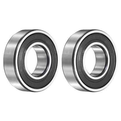 uxcell 2Pcs 6205-2RS Deep Groove Ball Bearings, 25x52x15 mm High Speed Double Rubber Seal Bearings Pre-Lubricated and Stable for Industrial Machinery Repairs 3D Project - size: 6205-2RS(25x52x15 mm)