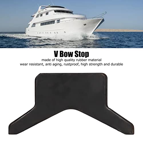 Astibym Boat V Block , Rustproof Bow Stop Black Universal Stable for Caravans for Trailers