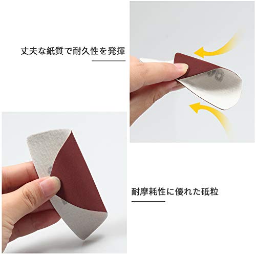 SPEEDWOX 30 Pcs Hook and Loop Triangle Sandpaper 600 Grit 80mm 3-1/8 Inches for Oscillating Multi Tool Detail Sander Sanding Discs Triangle Sanding Pads - style: 600 Grit