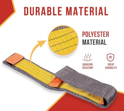 Mytee Products Yellow Polyester Web Sling Wear Pad for Rigging and Lifting Slings Protection - size: 1 - Pack, style: Web Sling Sleeve (3" x 13")
