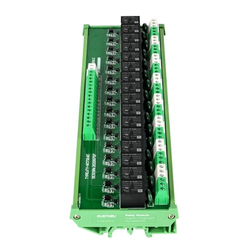 Relay Board, 16 Channel 1 SPDT DIN Rail Mount 24V DC/AC Relay - size: 16 Channel 1 SPDT