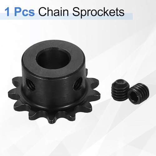 uxcell #25 Chain Roller Sprocket 10mm Bore 29.5mm OD, 13 Tooth C45 Steel - size: 10mm Bore 29.5mm OD, 13 Tooth