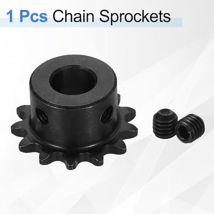 uxcell #25 Chain Roller Sprocket 10mm Bore 29.5mm OD, 13 Tooth C45 Steel - size: 10mm Bore 29.5mm OD, 13 Tooth